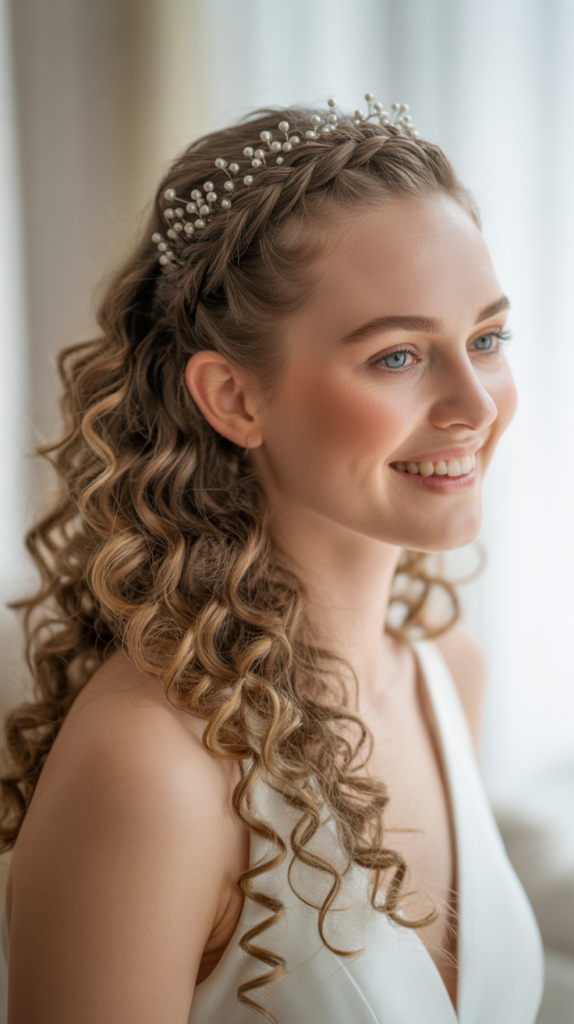 Accent Braid with Flowing Curls
