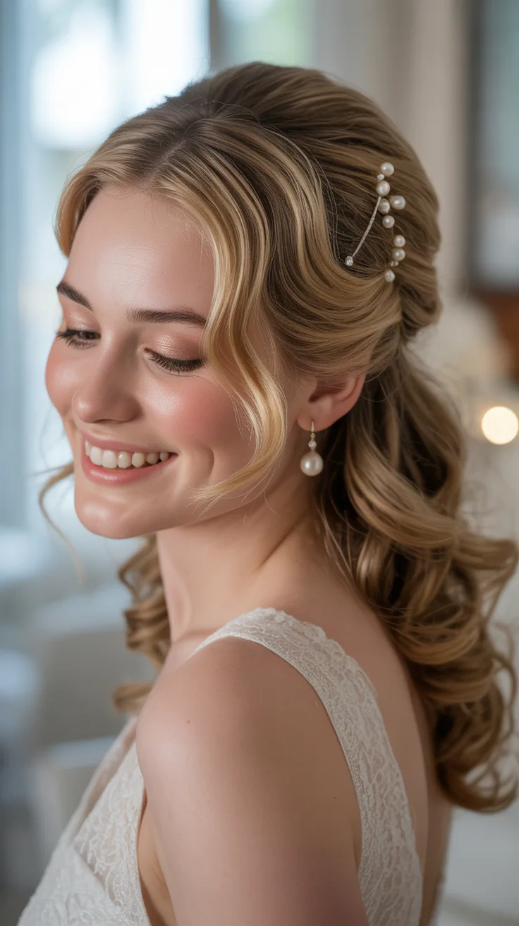 Best Half-Up, Half-Down Bridal Hairstyles