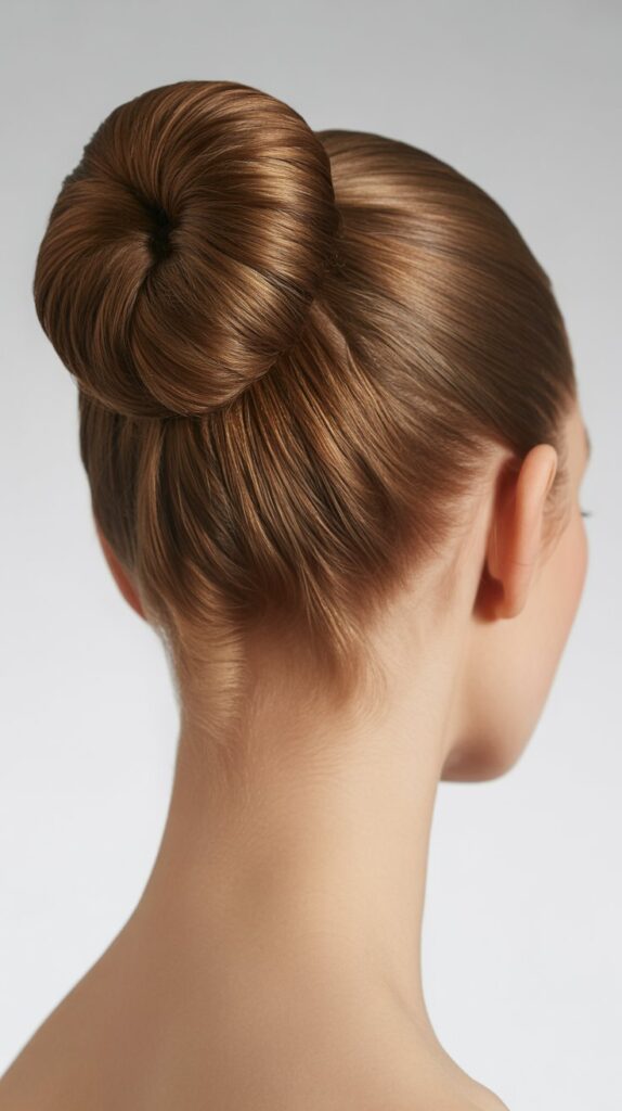 30 Easy and Quick Greasy Hair Hairstyles 20 Ballerina Bun