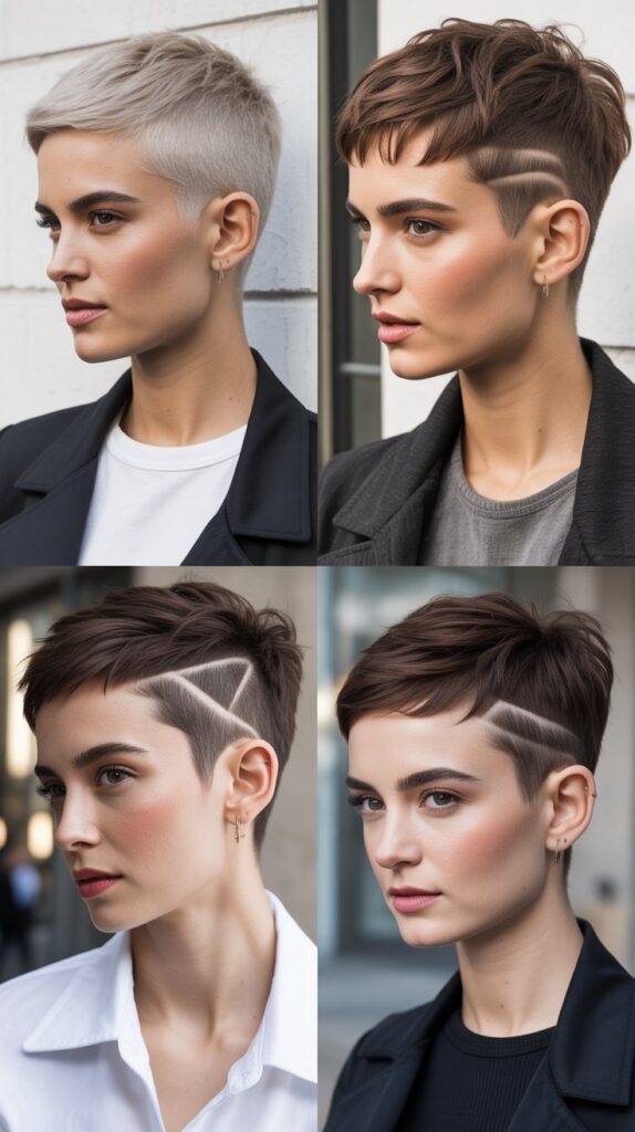 Pixie with Temple Undercut