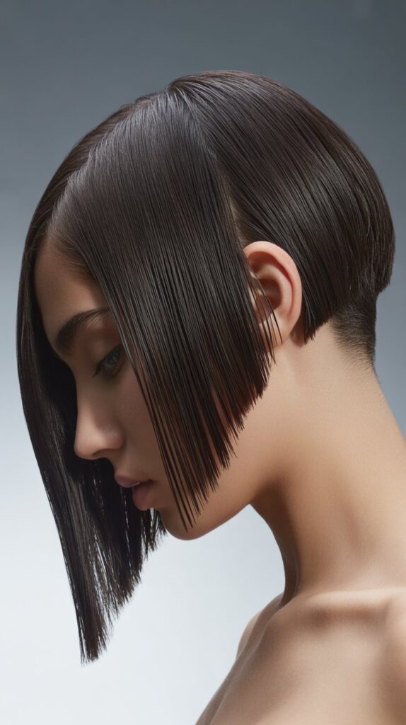 34+ Latest Bob Haircuts for Fine Hair 22 Asymmetrical Angled Bob