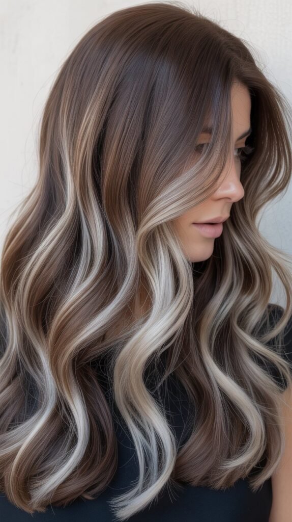 Cool-Toned Brunette Balayage