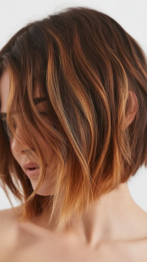 Choppy Bob with Sombre Balayage