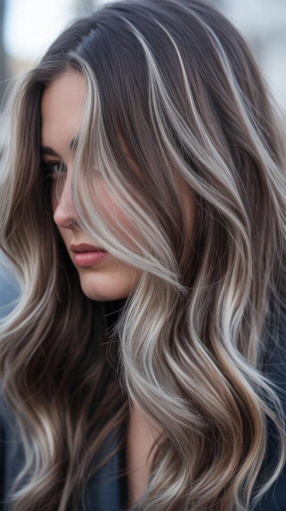 Ash-Blonde Money Piece