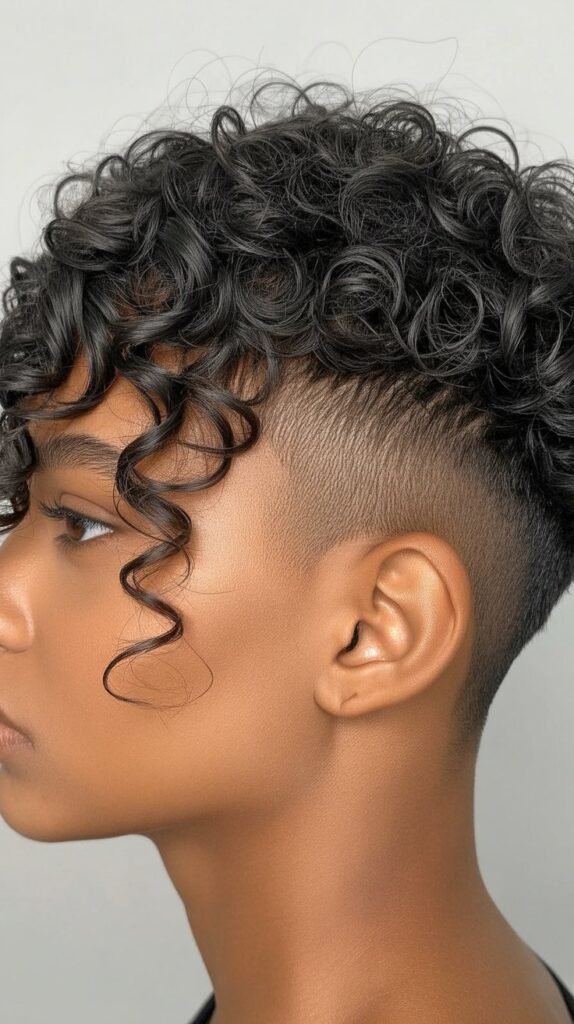 Tapered Curly Cut