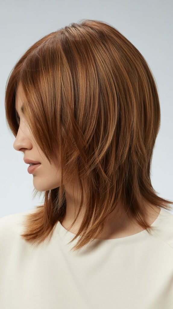 Shaggy Layered Long Bob
