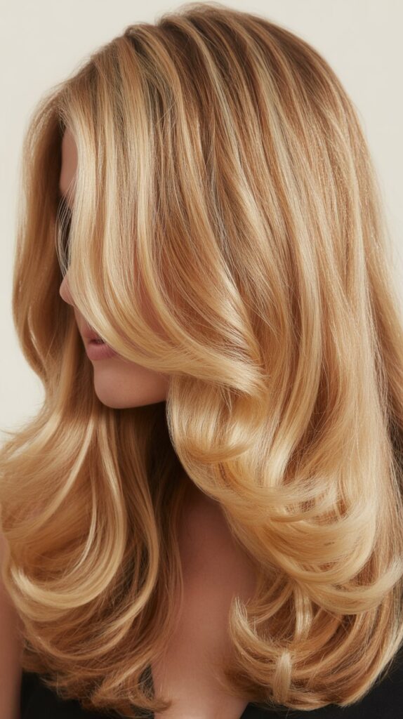 Long Hair with Face-Framing Highlights and Layers