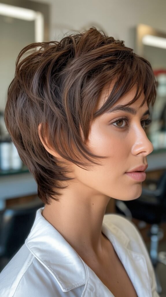 Feathered Choppy Cut