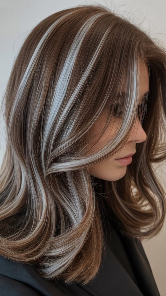 Ash-Brown Highlights with Toner