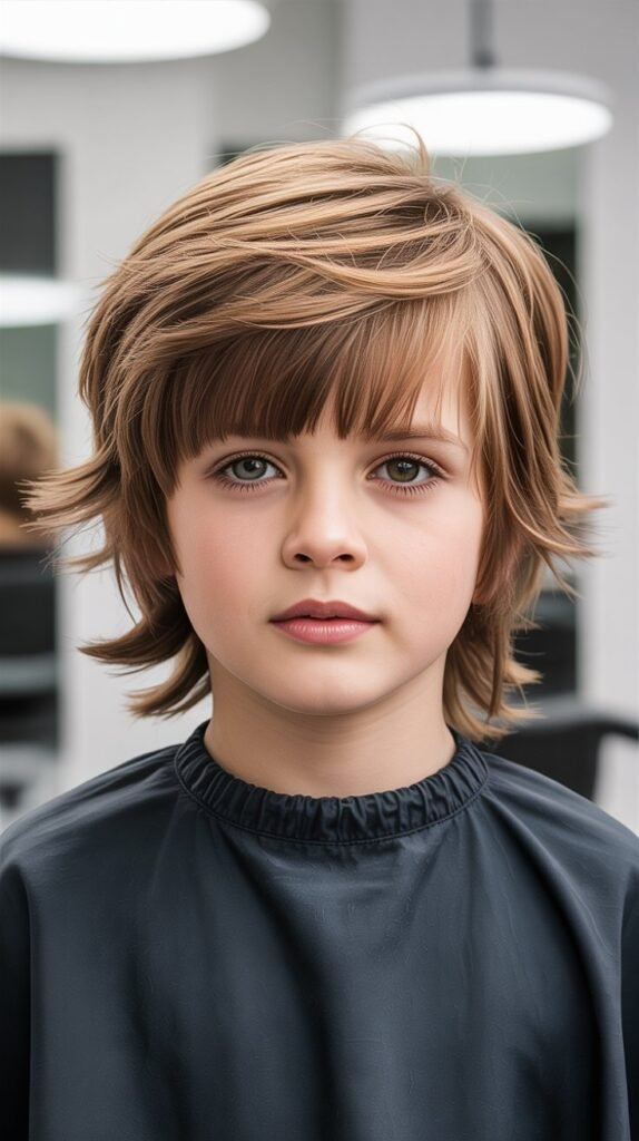 Long Layered Shag with Bangs