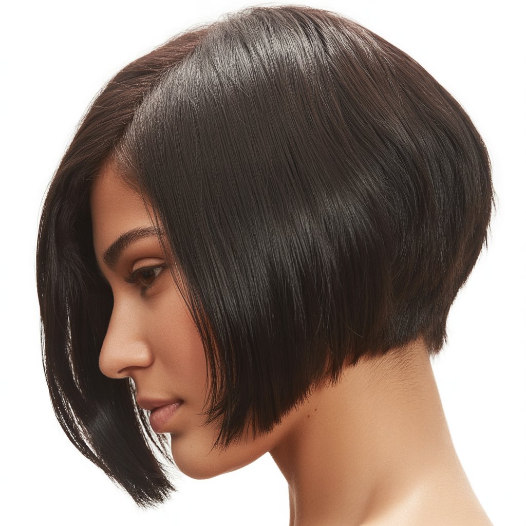 27+ Expert-Approved Hairstyles for Thin Hair and Round Faces 32 Inverted Bob with Texture