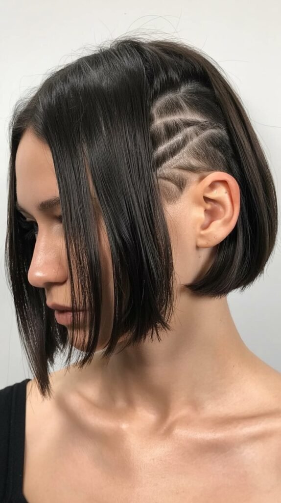 Bob with Undercut Design