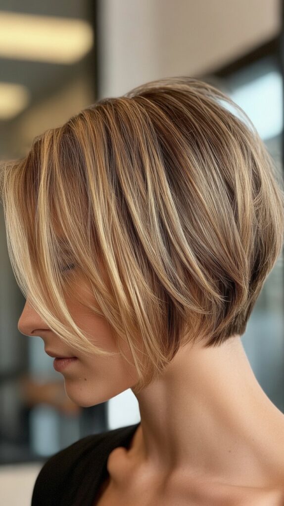 Best 32+ Inverted Layered Bob Hairstyles with Stacked Cuts Trendy Upgrade 6 Inverted Bob with Subtle Stacked Layers for Fine Hair