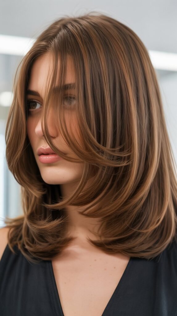 Face-Framing Layered Long Bob