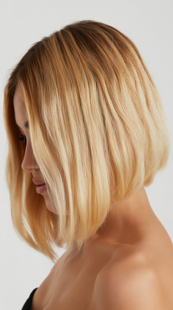 Long Bob with Ombre Effect
