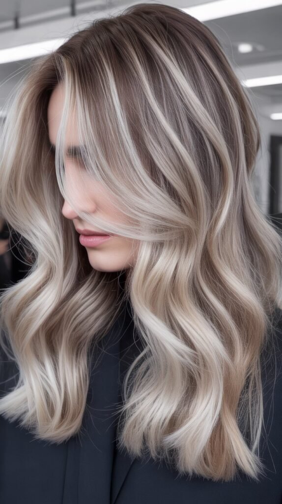 Ash-Blonde Highlights for Box Dye Correction