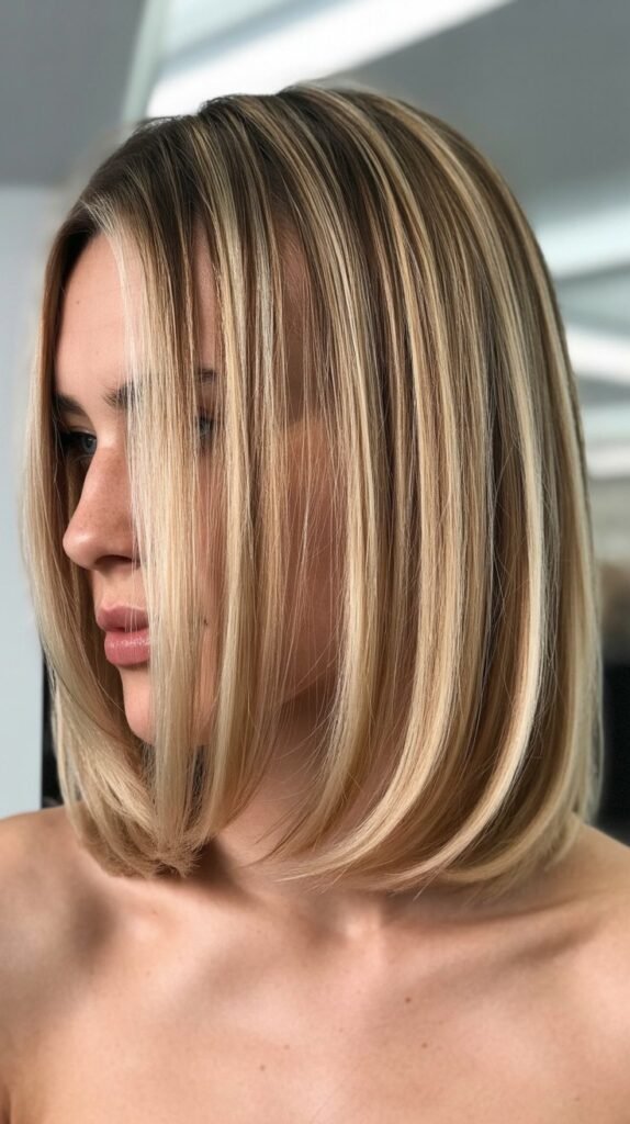 Long Bob with Dimensional Highlights