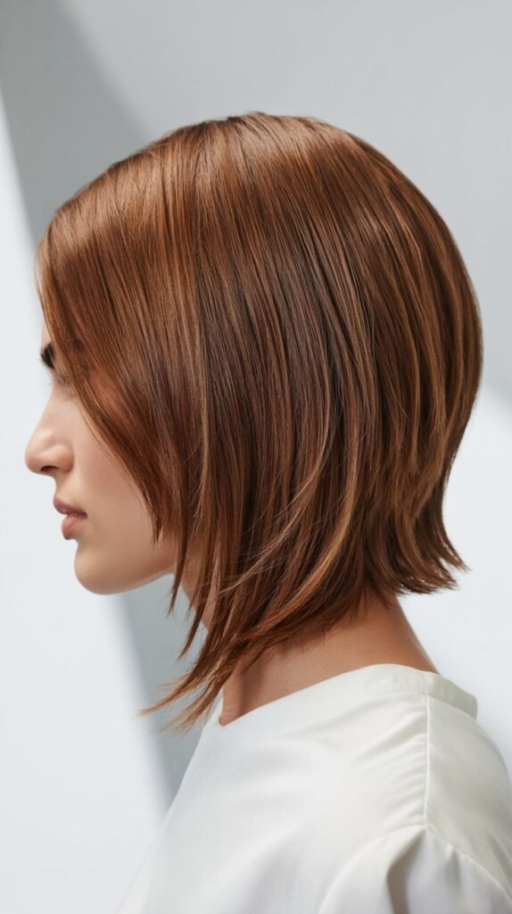Asymmetrical Layered Long Bob