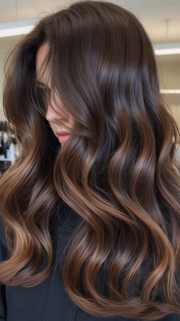 Espresso Balayage for Gray Coverage