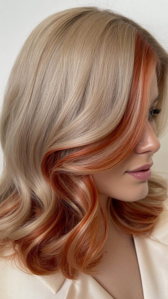  Coconut Blonde with Mahogany Lowlights