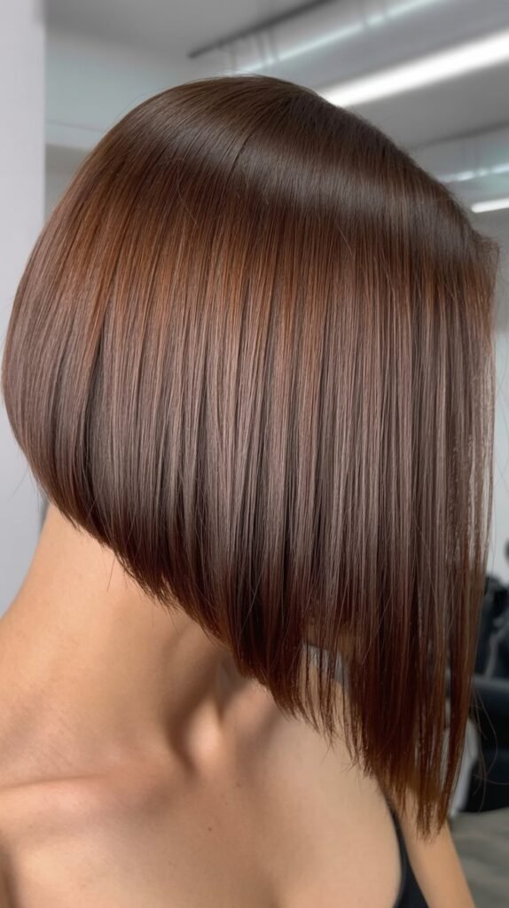 Asymmetrical Long Angled Bob