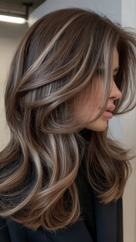 Seasonal Transition with Ash-Brown Highlights