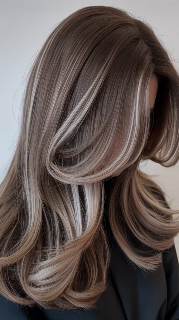 Ash-Brown Airtouch Highlights