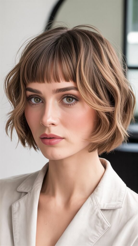 Piece-y Bob with Micro Fringe