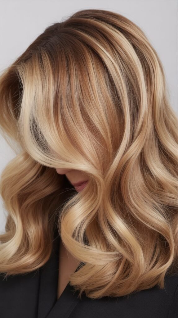 Buttery Blonde with Caramel Lowlights