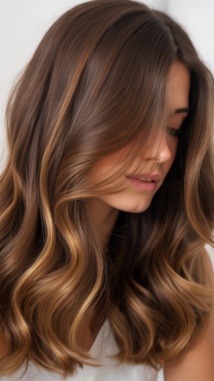 25 Gorgeous Brown Hair with Caramel Balayage Highlights