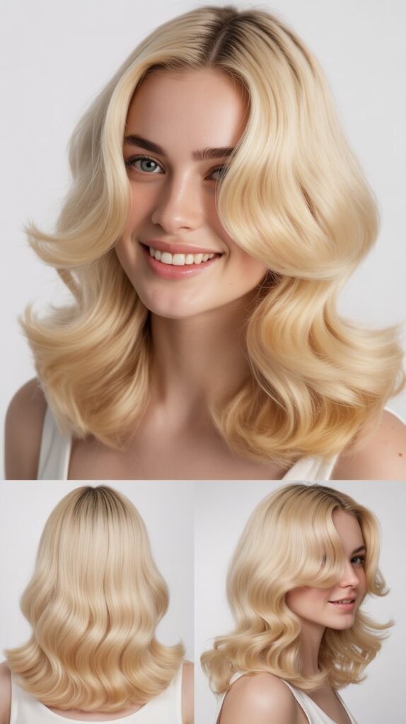 Vanilla Blonde Blowout Style