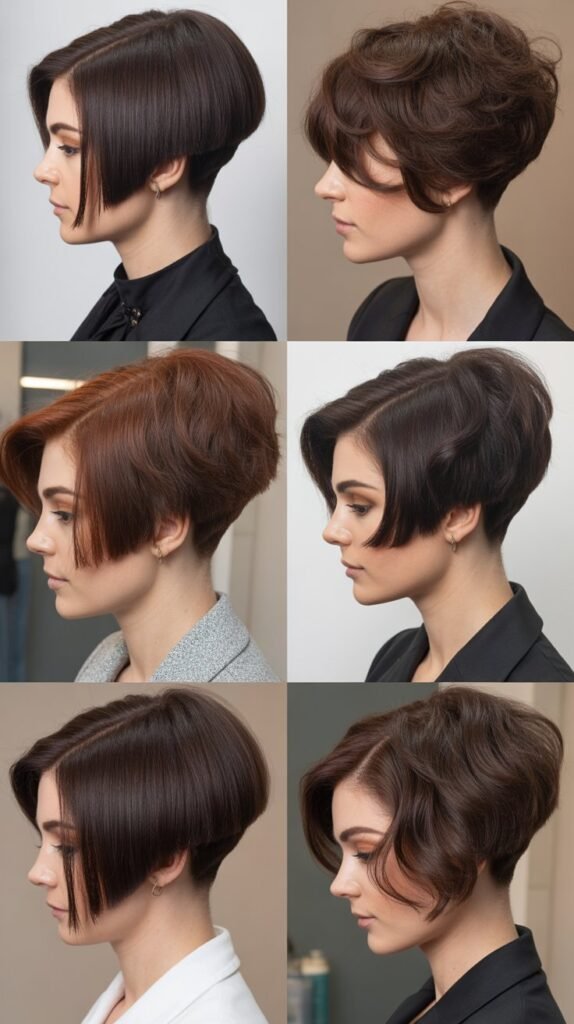 Layered Inverted Bob with Face-Framing