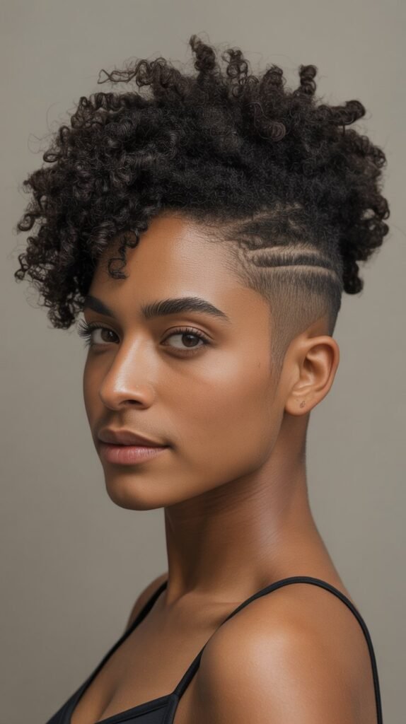 The Coily Top with Skin Fade