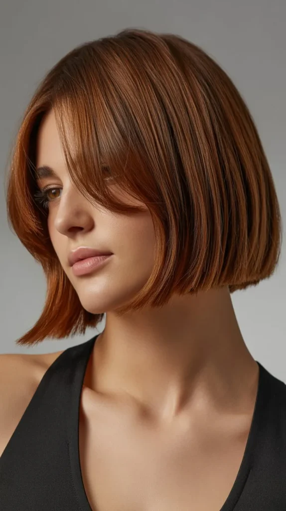 14. Undercut Long Bob with Curtain Bangs