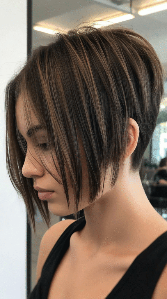 Best 37 Flattering Stacked Inverted Bob Haircuts for Thin Fine Hair 15 Romantic editorial photography of a curved-layer stacked bob on fine sandy blonde hair with soft flowing movement, gentle waves throughout, warm golden lighting, feminine graceful styling, movement captured in motion, ethereal aesthetic"