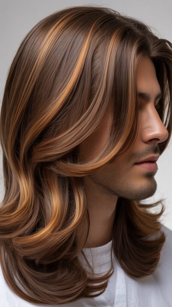 Caramel Highlights for Long Brown Hair