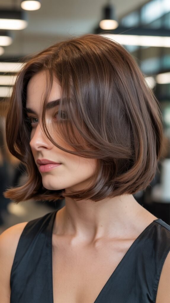Angled Bob with Face-Framing Layers