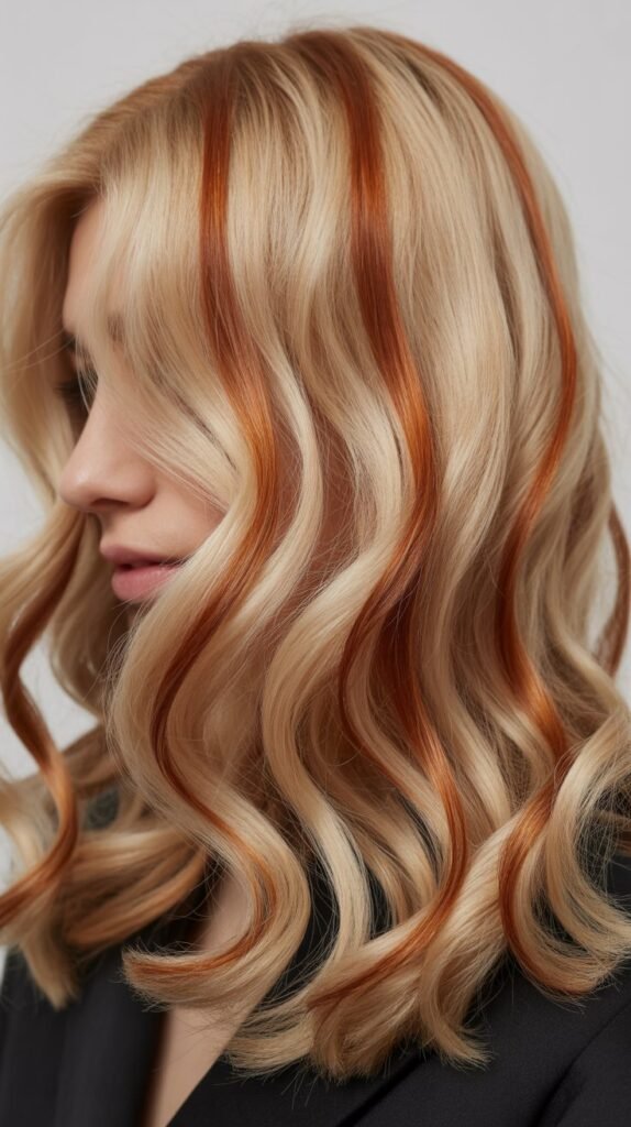 Buttercream Blonde with Hazelnut Lowlights