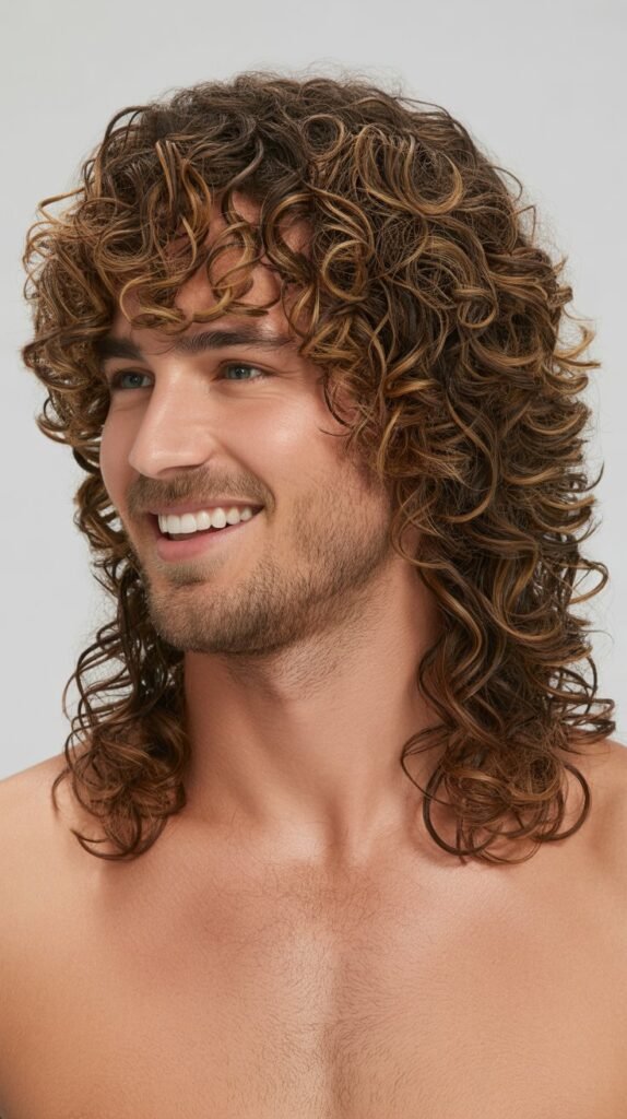 Long Curly Layered Cut