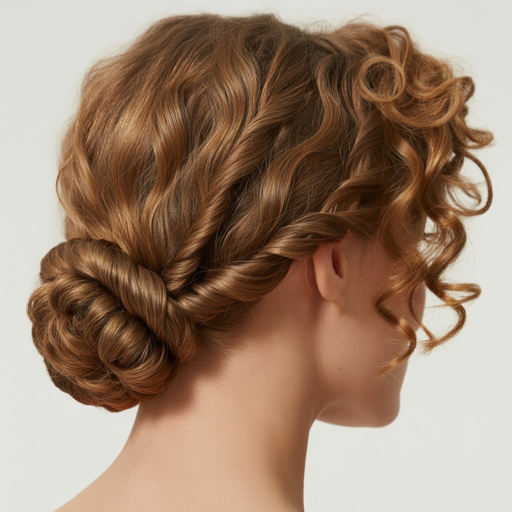 33 Modern Half Up Half Down Curly Hair Ideas That Will Turn Heads on Any Occasion 17 Scarf-Wrapped Half Up