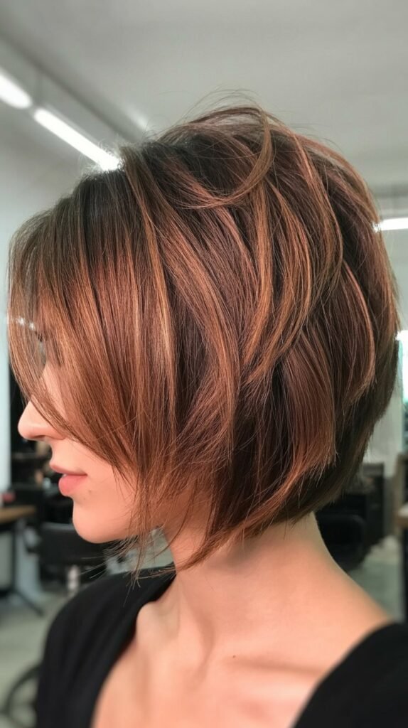  Choppy Graduated Bob