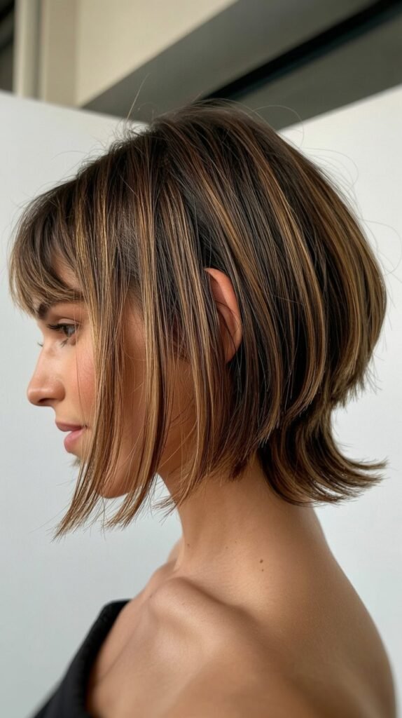 Textured Bob with Modern Mullet Elements