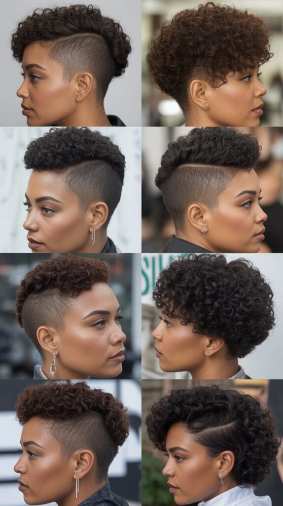 Skin Fade with Top Curls