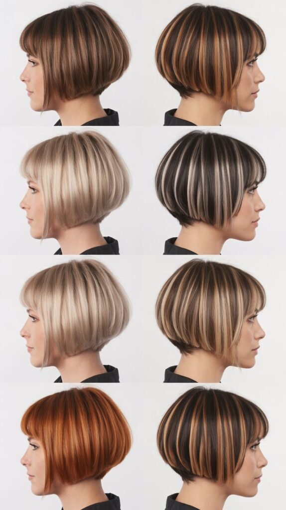  Inverted Bob with Ombre Effect