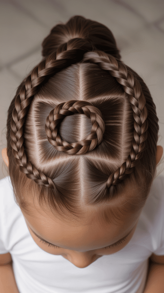 33 Cute Winter Hair Braids for Kids 26 Snake Braid
