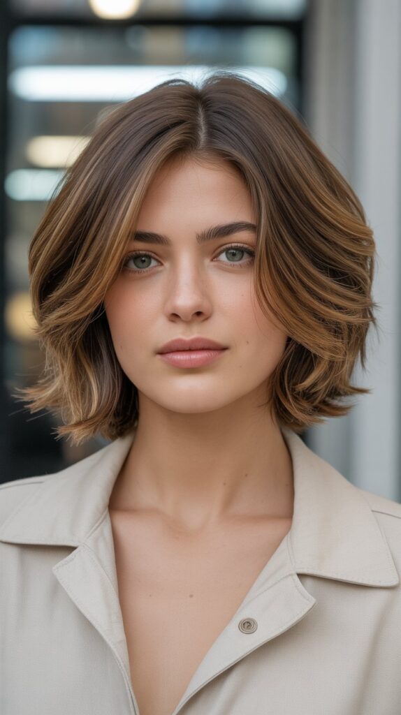 27 Stunning Choppy Bob Haircuts for Thick Hair 1 Classic Textured Choppy Bob