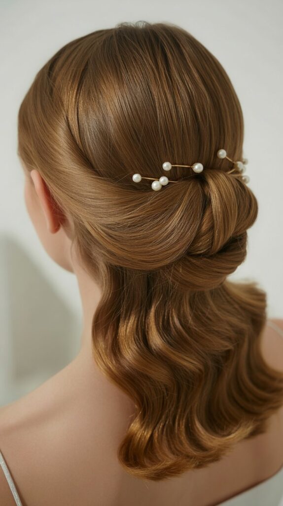 Top 27+ Half-Up Half-Down Prom Hairstyles 22 French Twist Half-Up Style