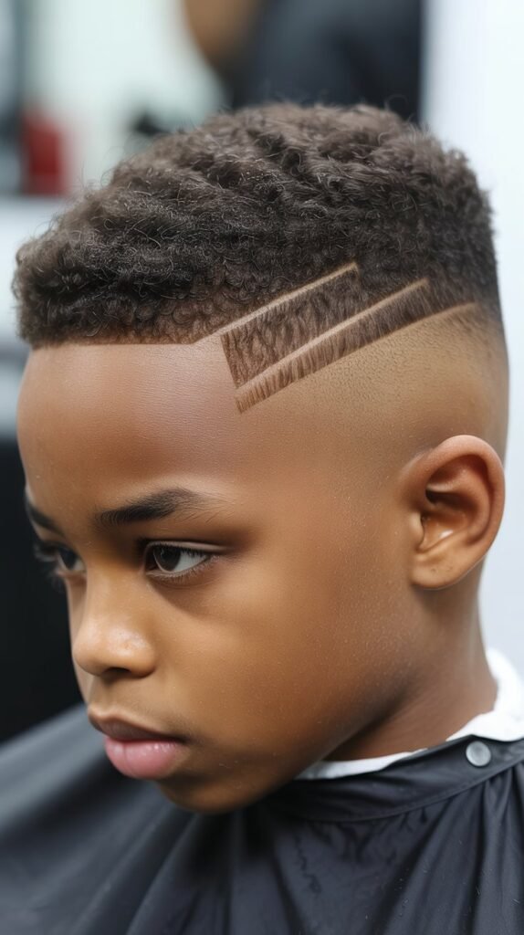 Side Part with Low Fade