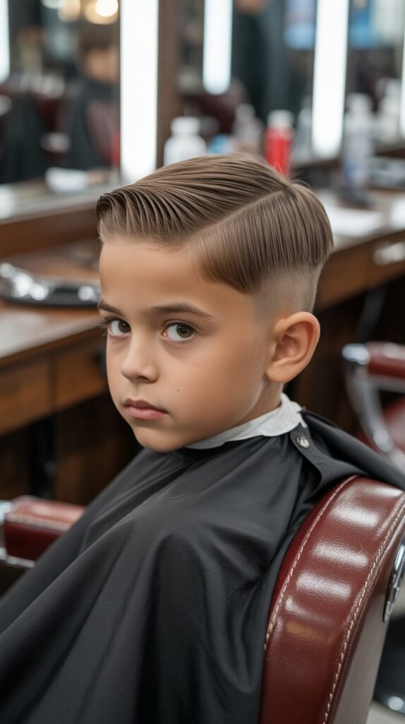 The Side Part Mullet