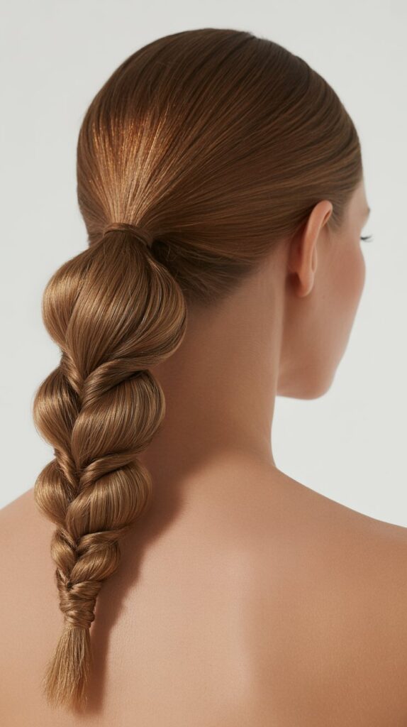 30 Cute Simple Hairstyles You Can Do in Under 5 Minutes 16 . The Twisted Ponytail
